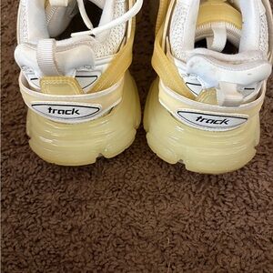 Track Sneakers in Yellow and White